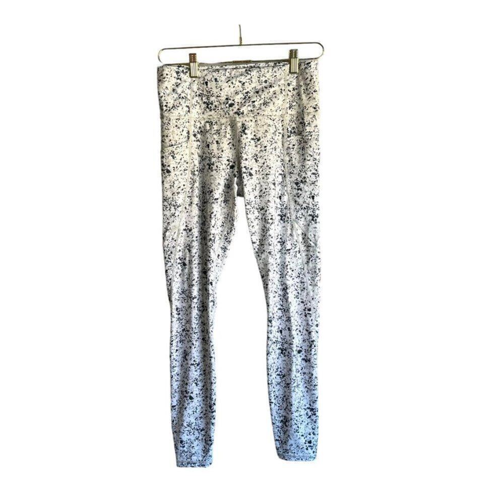Athleta Stash‎ Your Treasures High Rise Leggings Women's M White Speckled